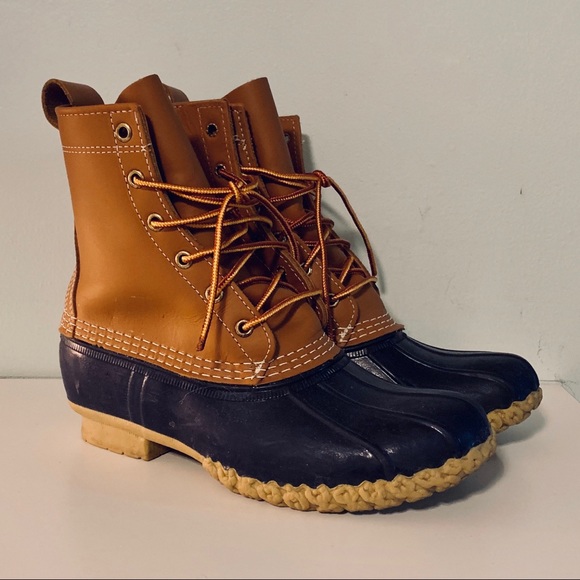 navy blue bean boots